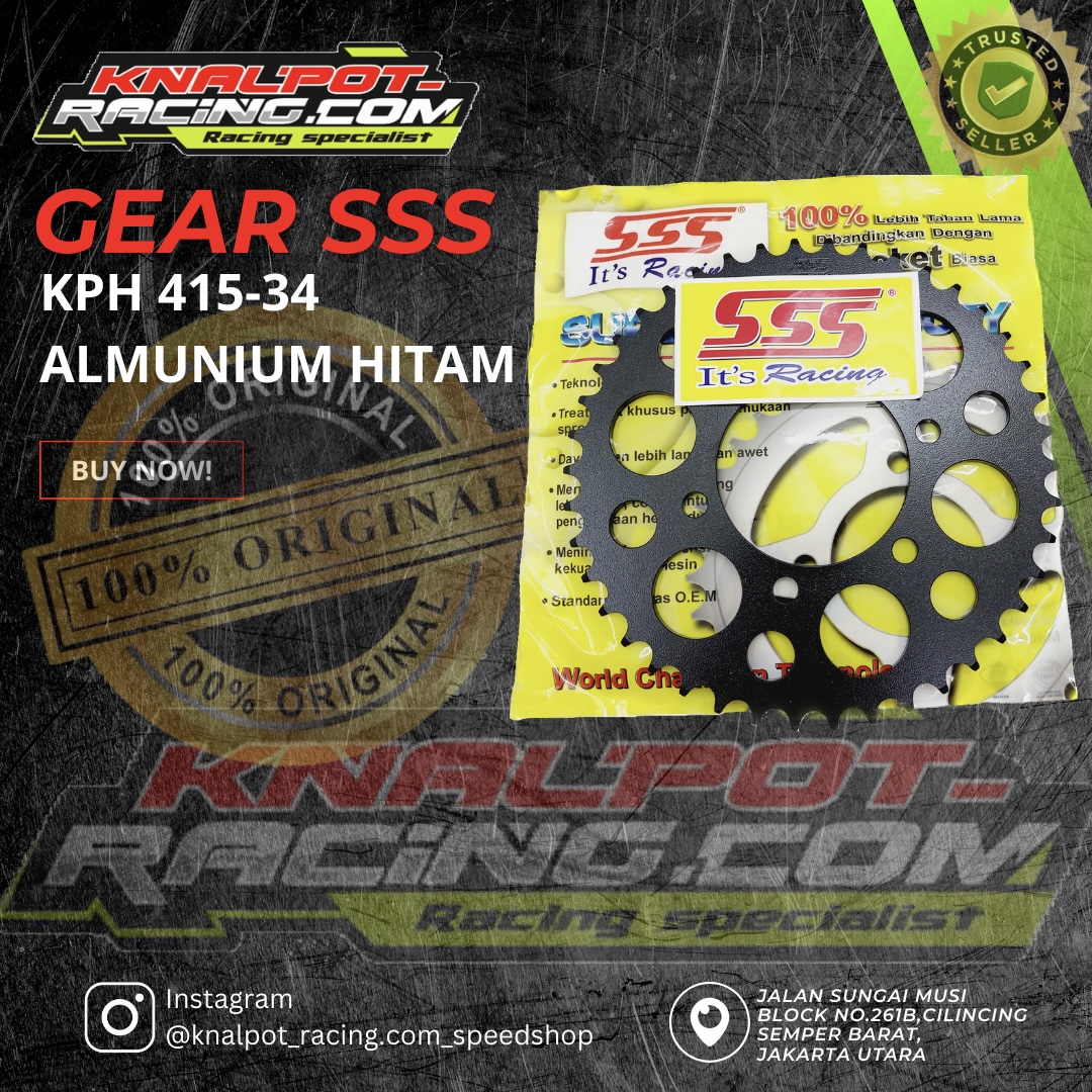 GEAR SSS KPH 415-34 ALMUNIUM HITAM